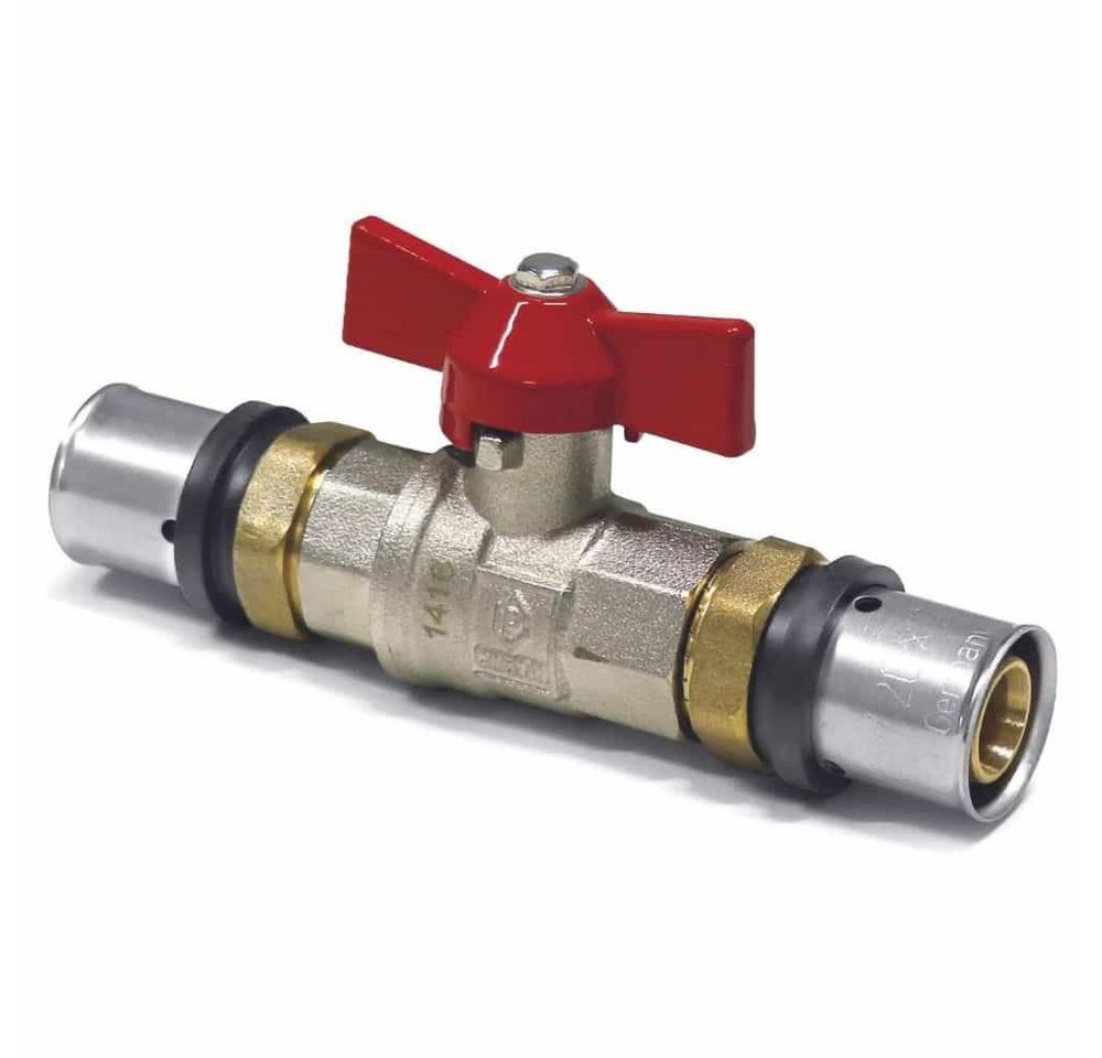 Boni-Shop Kugelhahn Pressfitting Kugelhahn rot Flügelgriff 32 x 3 Boni-Shop Kugelhahn Pressfitting Kugelhahn rot Flügelgriff 32 x 3 von Boni-Shop