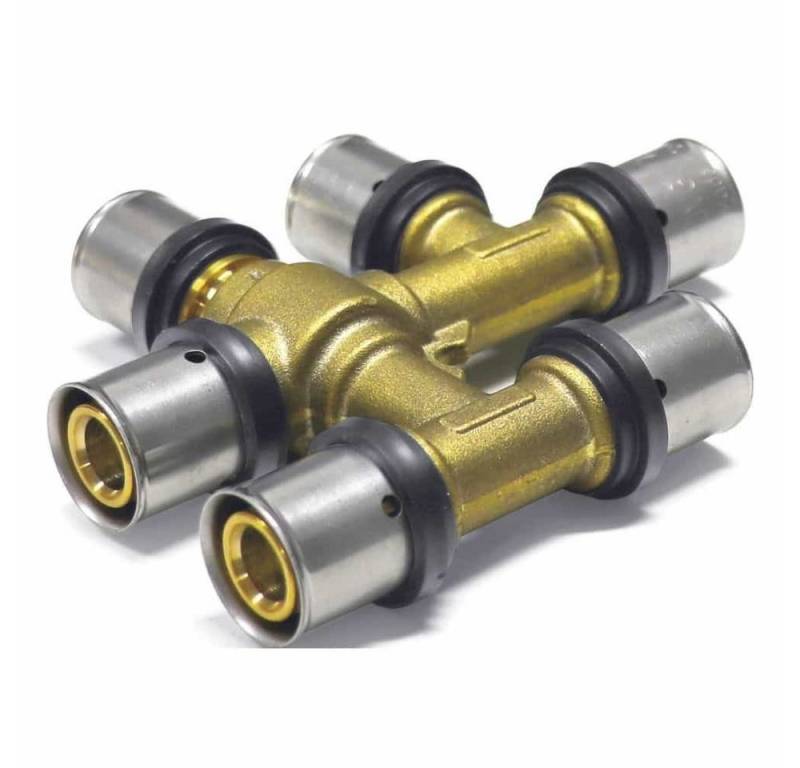 Boni-Shop Pressfitting Pressfitting kreuzungsfreies T-Stück 20 x 2 - 20 x 2 - 20 x 2 Boni-Shop Pressfitting Pressfitting kreuzungsfreies T-Stück 20 x 2 - 20 x 2 - 20 x 2 von Boni-Shop