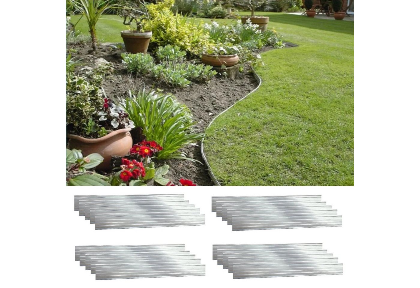 Boni-Shop Rasenkante Aluminium Rasenkanten Höhe: 10-14 cm, Länge: 1- 30 m, Beeteinfassung, Beetumrandung, Beetbegrenzungen, Breite: 10 cm, Menge: 15 Stück Boni-Shop Rasenkante Aluminium Rasenkanten Höhe: 10-14 cm, Länge: 1- 30 m, Beeteinfassung, Beetumrandung, Beetbegrenzungen, Breite: 10 cm, Menge: 15 Stück von Boni-Shop