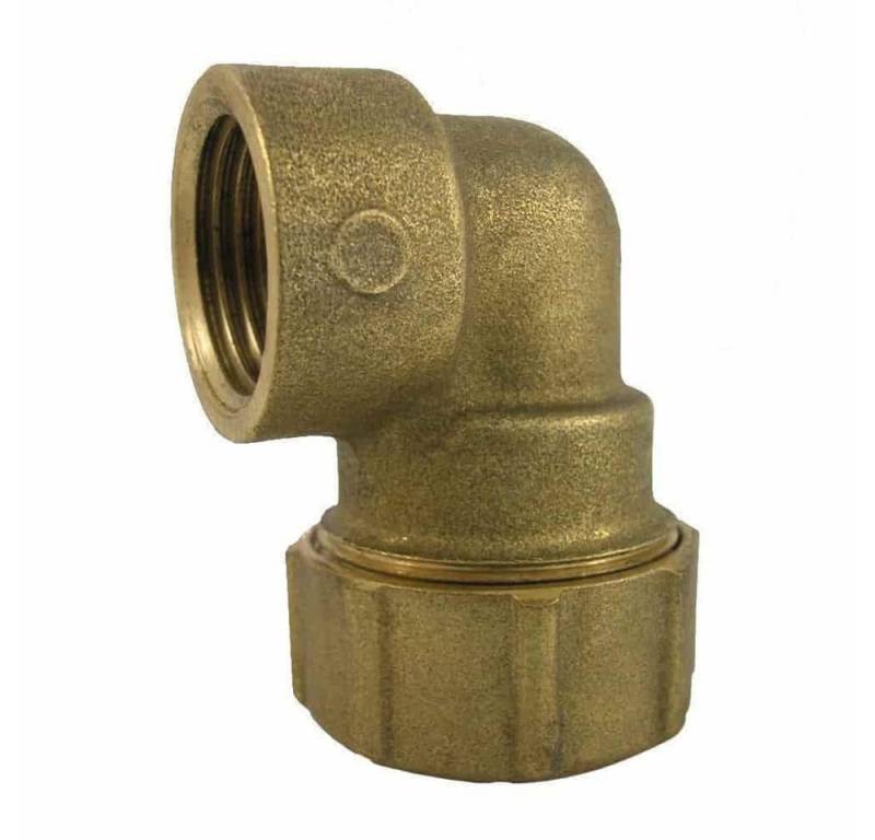 Boni-Shop Rohrverbinder PE Rohr Verschraubung 40mm, Messing, 90° Winkel IG 1 1/4" Boni-Shop Rohrverbinder PE Rohr Verschraubung 40mm, Messing, 90° Winkel IG 1 1/4" von Boni-Shop