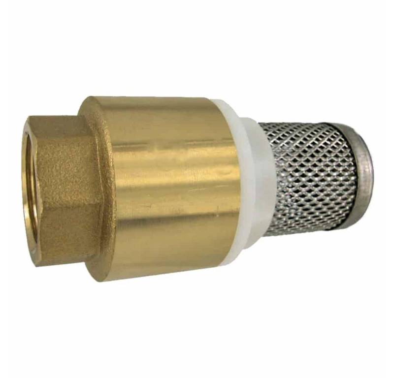 Boni-Shop Rückschlagventil Saugkorb 1 1/2 Zoll, Rückschlagventil, Messing Fußventil, Edelstahl Boni-Shop Rückschlagventil Saugkorb 1 1/2 Zoll, Rückschlagventil, Messing Fußventil, Edelstahl von Boni-Shop