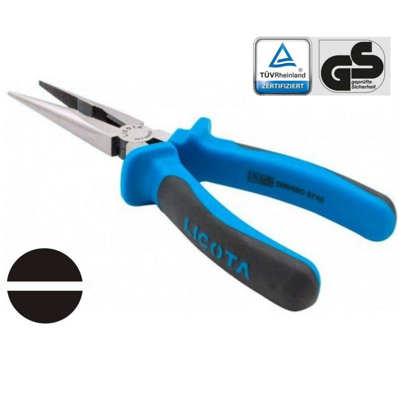 Boni-Shop Spitzzange Spitzzange, Flachrundzange, 140mm, DIN ISO 5745, GS geprüft Boni-Shop Spitzzange Spitzzange, Flachrundzange, 140mm, DIN ISO 5745, GS geprüft von Boni-Shop