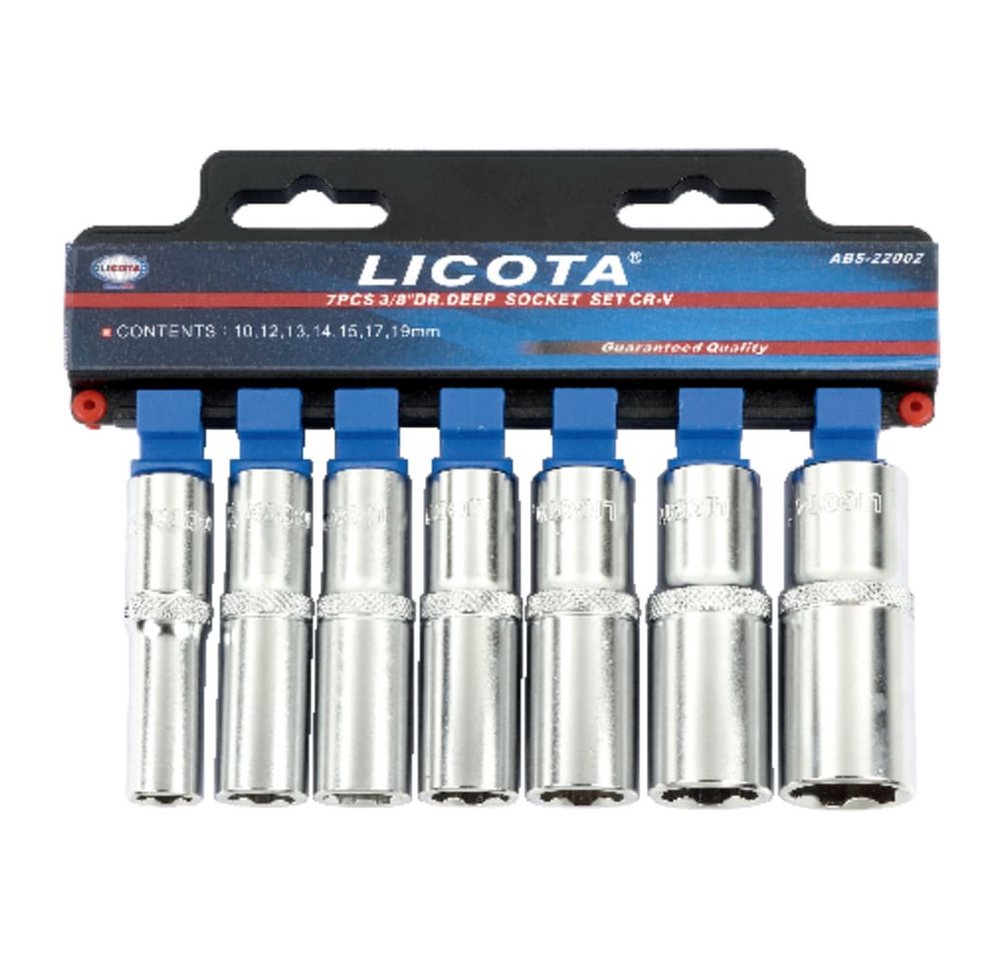 Boni-Shop Steckschlüssel Nuss Set 3/8 Zoll, SW 10-19 mm, 6pt, Steckschlüssel Set Boni-Shop Steckschlüssel Nuss Set 3/8 Zoll, SW 10-19 mm, 6pt, Steckschlüssel Set von Boni-Shop