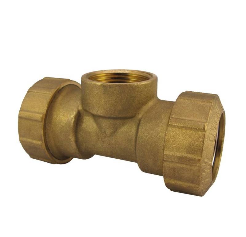 Boni-Shop T-Stück PE Rohr Verschraubung, Messing T-Stück IG 40mm x 1 1/4", Trinkwasser, DVGW Zulassung Boni-Shop T-Stück PE Rohr Verschraubung, Messing T-Stück IG 40mm x 1 1/4", Trinkwasser, DVGW Zulassung von Boni-Shop