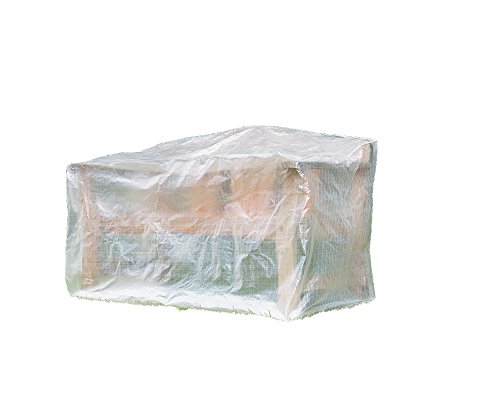 Boni-Shop transparente Schutzhülle f. Gartenmöbel Abdeckung (2er Bank,ca.120x80x75) von Boni-Shop