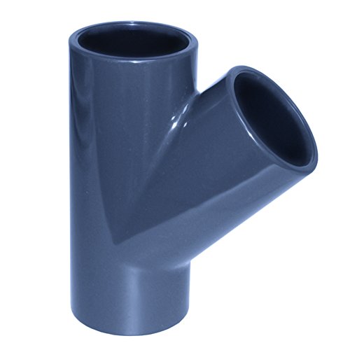 PVC - U 45° T-Stück Muffe 20 mm PN16 von Boni-Shop