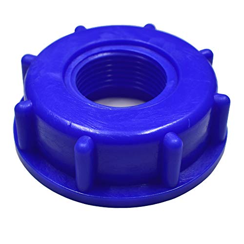 32mm Durchflussöffnung blaue S60 IBC Mutter mit 1" Innengewinde 32mm Durchflussöffnung blaue S60 IBC Mutter mit 1" Innengewinde von Boni-Shop