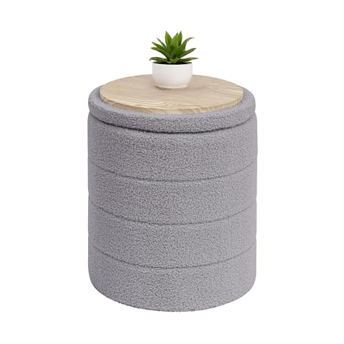 Bonlife Sitzhocker mit Stauraum, klappbare Sitztruhe, Aufbewahrungsbox, Fußbank, Liebe, für Schlafzimmer Wohnzimmer Flur, Grau, 37x37x45 cm Bonlife Sitzhocker mit Stauraum, klappbare Sitztruhe, Aufbewahrungsbox, Fußbank, Liebe, für Schlafzimmer Wohnzimmer Flur, Grau, 37x37x45 cm von Bonlife
