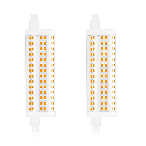Bonlux 20W 118mm R7s dimmbare LED-Lampe J118 Tageslicht 4000K 2200lm Doppelseitiger Strahler entspricht 200W HalogenlampefürZuhause, Wohnzimmer, Balkon, Hotel, Restaurant usw (2 Stück) von Bonlux