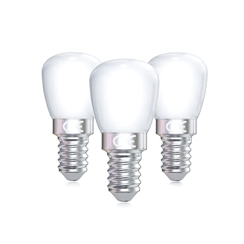 Bonlux E14 Kühlschränke LED 2.5W Warmweiß 2700K Kühlschranklampe LED Nicht Dimmbar Replaces 25W Halogenlampe für Nähmaschinenlampe, Nachtlampen, Dunstabzugshauben Licht 200-240V 3er Pack von Bonlux