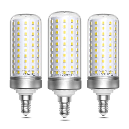 Bonlux E14 LED Glühbirne Kaltweiß 6000K, 25W Maiskolben LED Lampen E14, Entspricht 200W Halogenlampe, 2500LM, LED Leuchtmittel E14 Mais Birne für Stehleuchte (Nicht Dimmbar,3 Stück) von Bonlux