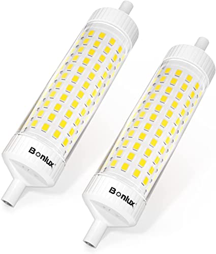 Bonlux R7s 118mm led Dimmbar 20W Lineare LED-Lampe r7s j118 T3 Kühles Weiß 6000K 2000lm aquivalent zu 200W halogenlampe AC220-240V für die beleuchtung in wohnzimmer, haus, hotel usw (2 Stück) von Bonlux