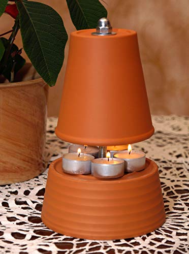 ▀ Teelichtofen ▀ für bis zu 5 Teelichter Teelichtheizung Teelichtkamin bemalbar Kerzenofen Tischkamin Mückenschutz Garten Terrasse bekannt aus Stern TV Duft Kerzen Heizung Wohnzimmer Ofen Deko von Bonn-Design