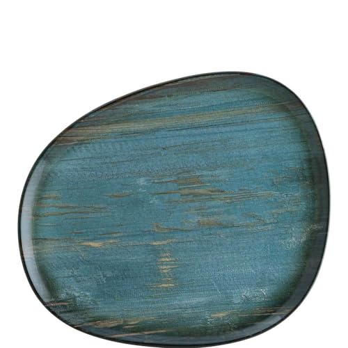 Bonna 6x Madera Mint Vago Teller flach 33cm 2,5cm hoch Blau Porzellan MDRMTVAO33DZ Speiseteller Set Essteller Servierteller Geschirr von Bonna