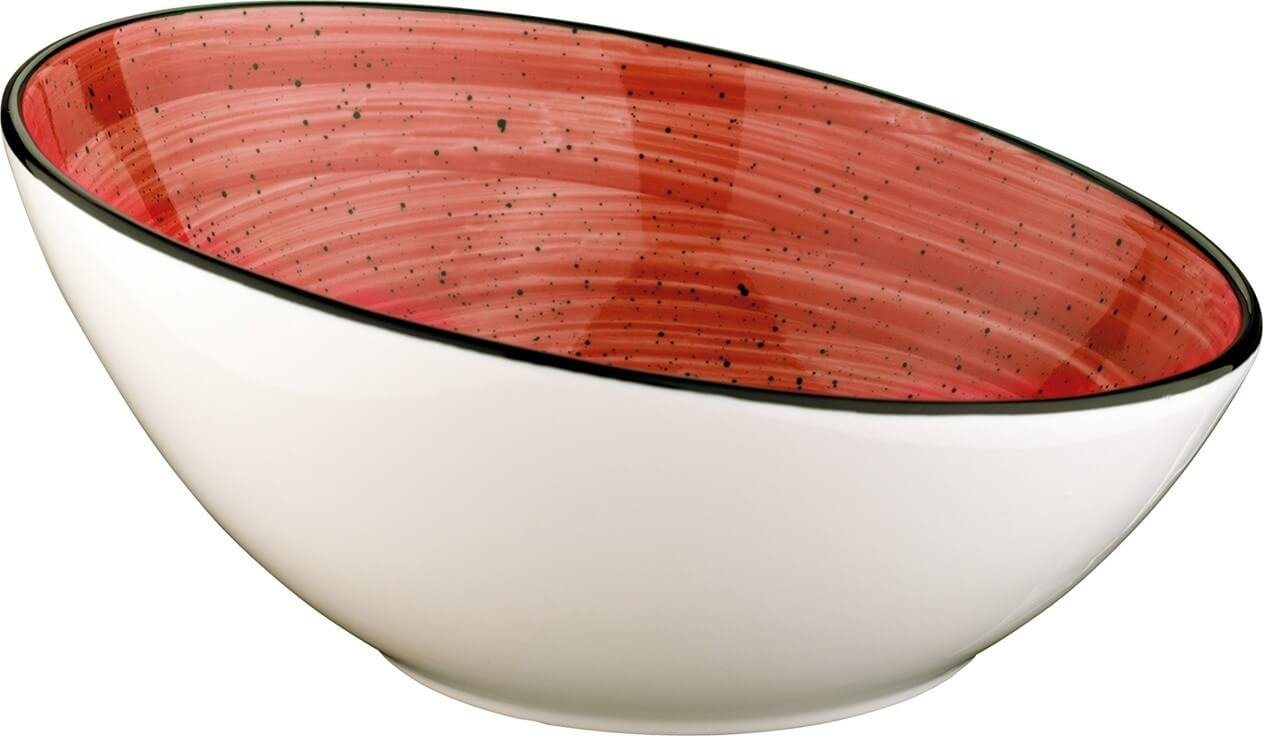 Bonna Dipschale Aura Passion rund 16cm 35cl Vanta Rot Salatschalen, Porzellan, (6-tlg), APSVNT16KS von Bonna