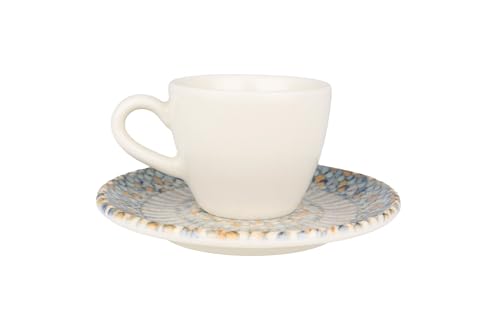 Bonna Luca Mosaic - Espressotassen und Untertasse - 80 cc - Porzellan - 6er set Bonna Luca Mosaic - Espressotassen und Untertasse - 80 cc - Porzellan - 6er set von Bonna