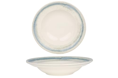 Bonna Pasta Teller - Rivus Line - Porzellan - 24 cm (400cc) - 2er Set von Bonna