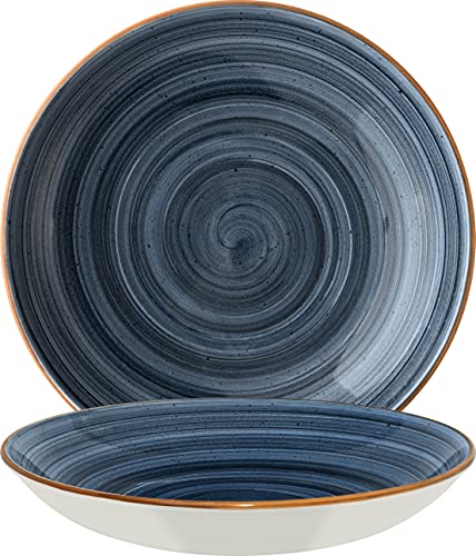 Bonna Premium Porcelain ADKBLM28CK Aura Dusk Plate Teller tief, Supenteller, 28cm, 1.7 Liter, Porzellan, blau, 1 Stück Bonna Premium Porcelain ADKBLM28CK Aura Dusk Plate Teller tief, Supenteller, 28cm, 1.7 Liter, Porzellan, blau, 1 Stück von Bonna