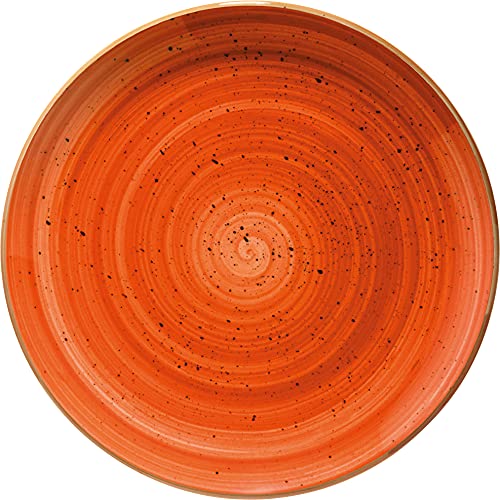 Bonna Premium Porcelain ATCGRM25DZ Aura Terracotta Plate Teller flach, 25cm, Porzellan, terrakotta, 1 Stück von Bonna