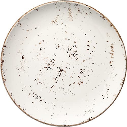Bonna Premium Porcelain GRAGRM27DZ Grain Plate Teller flach, 27cm, Porzellan, creme-weiß, 1 Stück von Bonna