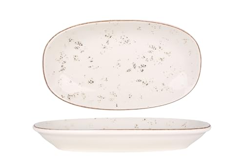 Bonna Servierschale - Grain - Porzellan - 24x14 cm - 2er Set von Bonna