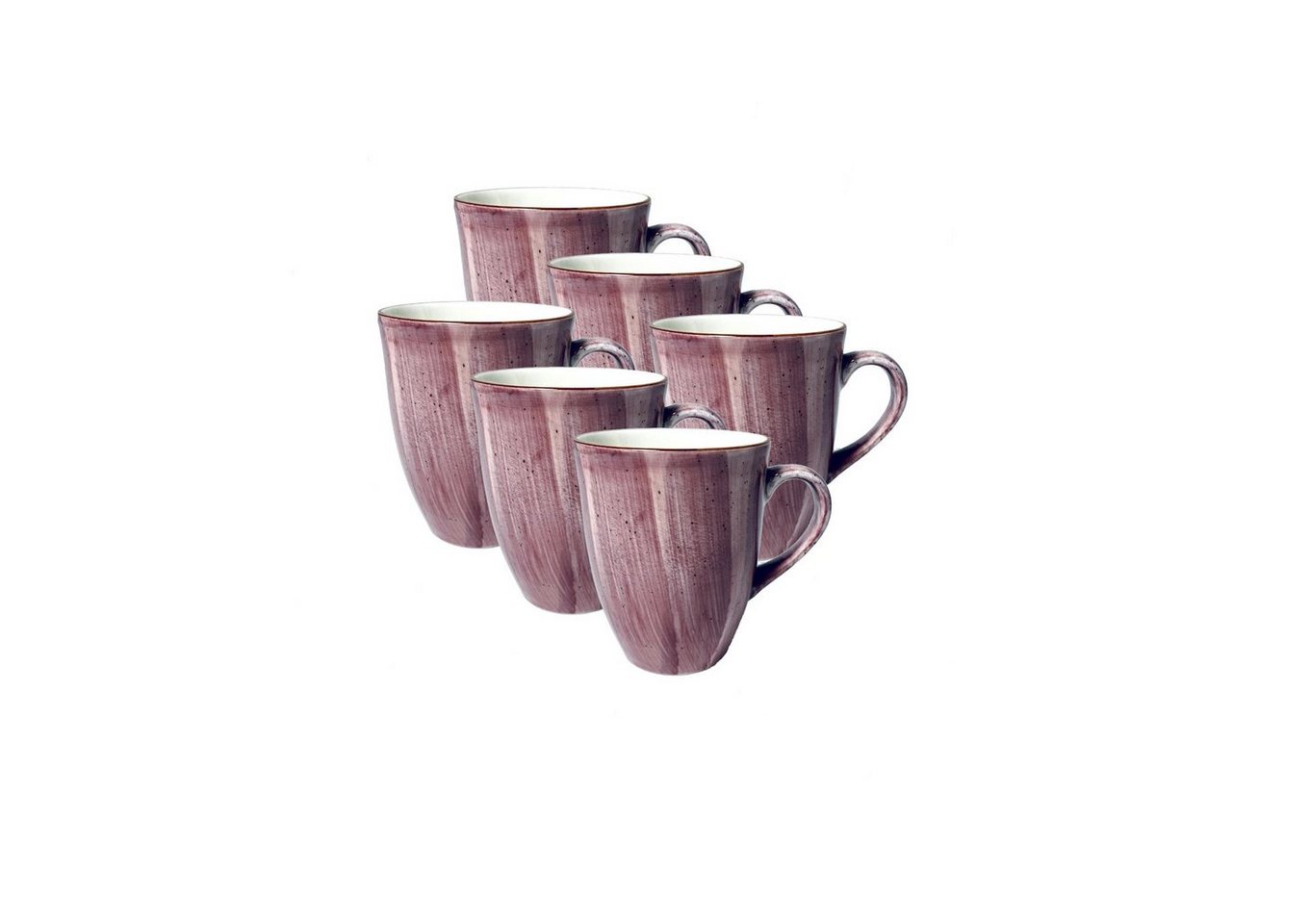 Bonna Tafelservice 6x Bonna Aura Blackberry Conic Bockbecher 33cl Lila Tasse von Bonna