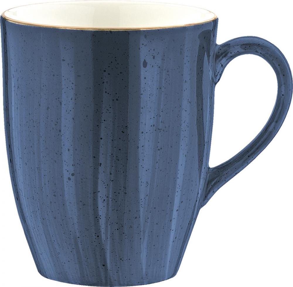Bonna Teeglas Aura Dusk, Porzellan, Bockbecher Kaffeebecher Kaffeetasse 8.2x11.4cm 330ml Porzellan blau 1 Stück von Bonna