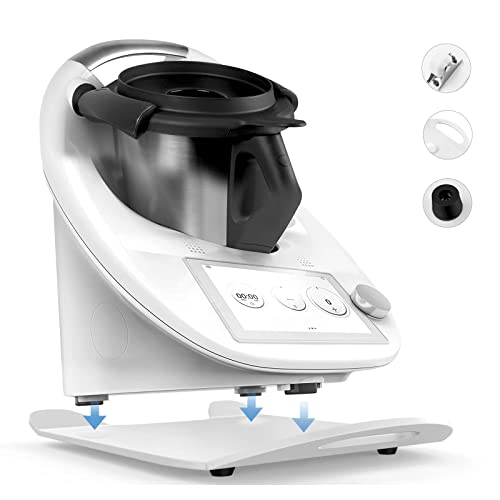 bonna Gleitbrett für Thermomix TM6, TM5, Thermomix Gleitbrett mit Premium-Verbundmetall - (Weiß) von bonna