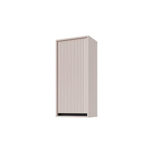 Hängeschrank mit geriffelter Front Yukashi 1F T501 beige von bonni
