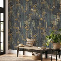 Wilde Blumen Tapete, Abnehmbare Selbstklebende Klebte Wandbild, Temporär, Feature Wand Wilde Blumen Tapete, Abnehmbare Selbstklebende Klebte Wandbild, Temporär, Feature Wand von BonnieBoldWallpaper
