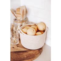 Coastal Hampton Rope Baskets Geschenkideen Tischdeko Home Decor Einweihungsgeschenke Pflanzenkorb von BonnieKDesignCo