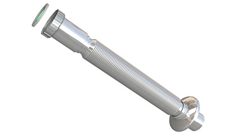 Abgangsrohr flexibel-1.1/4 verchromt ausziehbar Ausgang von 32 mm, mit Rosette. Für Waschtisch und Bidet Abgangsrohr flexibel-1.1/4 verchromt ausziehbar Ausgang von 32 mm, mit Rosette. Für Waschtisch und Bidet von BONOMINI
