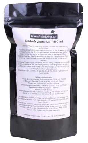 Mykorrhiza, Endomykorrhiza, VA-Mykorrhiza - 500 ml für viele Pflanzen und Bonsai 63052 von Bonsai-Shopping