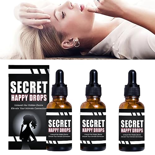 Secret Happy Drops Pleasurepeak Oral Drops,Secret Happy Drops for Her,Secret Happy Drops Leads The Way,Oost Energy Levels, Promoting Relaxation, Promoting Improved Blood Flow (3 PCS) von Bonseor