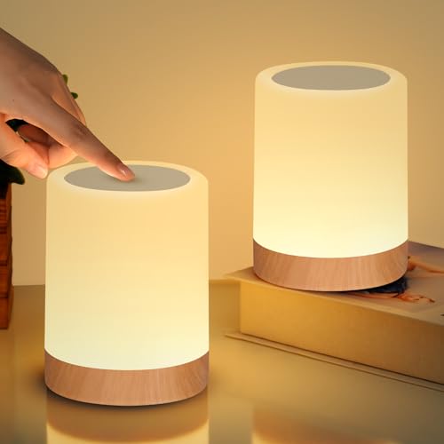 Bonsery 2025 Verbesserte Nachttischlampe 2er Set Touch Dimmbar, USB Aufladbar Nachtlicht Dimmbar Kabellos mit 4 Helligkeitsstufen Warmes, Farbwechsel Tragbar Nachtlampe ohne Kabel Geschenke für Kinder Bonsery 2025 Verbesserte Nachttischlampe 2er Set Touch Dimmbar, USB Aufladbar Nachtlicht Dimmbar Kabellos mit 4 Helligkeitsstufen Warmes, Farbwechsel Tragbar Nachtlampe ohne Kabel Geschenke für Kinder von Bonsery