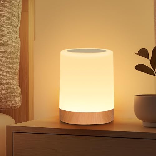 Bonsery LED Nachttischlampe Touch Dimmbar mit 4 Helligkeitsstufen & 4 Modi, Stilllicht Batterie mit RGB Farbwechsel, Tischlampe Kabellos mit Hook & Memory für Schlafzimmer Wohnzimmer Camping Bonsery LED Nachttischlampe Touch Dimmbar mit 4 Helligkeitsstufen & 4 Modi, Stilllicht Batterie mit RGB Farbwechsel, Tischlampe Kabellos mit Hook & Memory für Schlafzimmer Wohnzimmer Camping von Bonsery