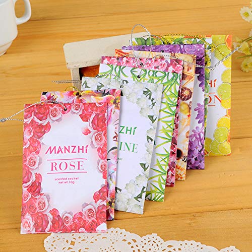 Bontannd 1 Stück Aromatherapie Luft Frische Erfrischende Duft Tasche Blume Druckarten Riechen Natürliche Riecher Weihrauch Einschränker Sachet von Bontannd