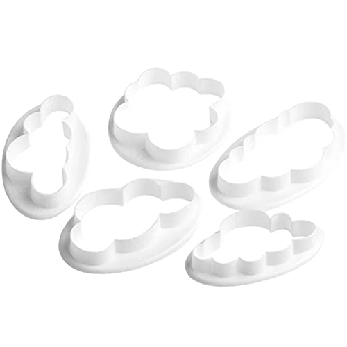 Bontannd 5pcs / Set Wolke Form Ausstechform Maß 3D Printed Fondant Ausstecher-biskuit-Form Für Kuchen, Der Werkzeuge von Bontannd