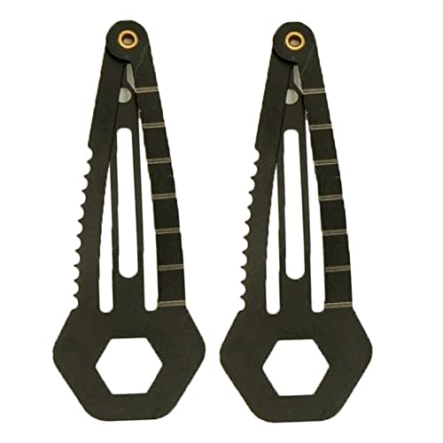 Bontannd 8 in 1 EDC Haarspange Lineal Cutter Schraubendreher Getriebe Keychain Pocket Utility Überleben Werkzeug Multifunktions Edelstahl 2 Stücke Bontannd 8 in 1 EDC Haarspange Lineal Cutter Schraubendreher Getriebe Keychain Pocket Utility Überleben Werkzeug Multifunktions Edelstahl 2 Stücke von Bontannd