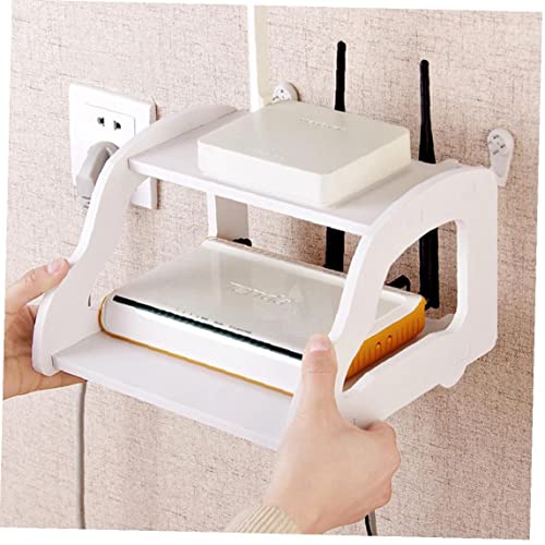 Bontannd Telefon Lagerregal Tv Set Top Shelf WiFi Router Regal Set-top Box Halter Wohnzimmer Lagerhalter Für Ihr Handy von Bontannd
