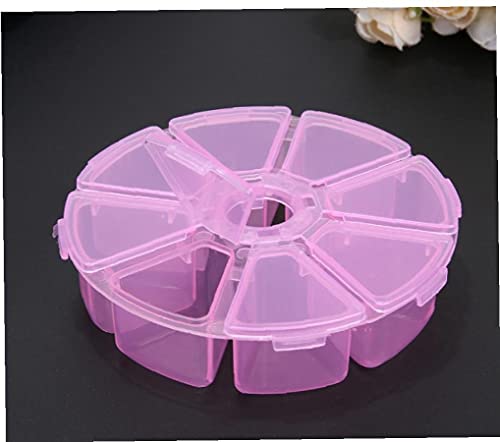 Gitter Runde Freie Aufbewahrungsbehälter Plastikkasten Perlen Container Pillen Box Kleine Objekte Organizer von Bontannd