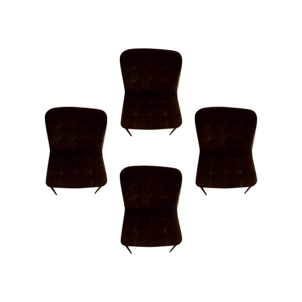 4er-Set Kuga Stühle aus Samt, Bontempi 4er-Set Kuga Stühle aus Samt, Bontempi von Bontempi
