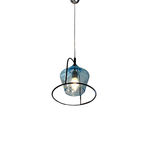 Pendelleuchte Swing aus Glas (blau), Bontempi von Bontempi