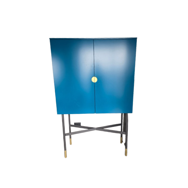 Sideboard Madison aus Glas und Holz (blau), Bontempi von Bontempi