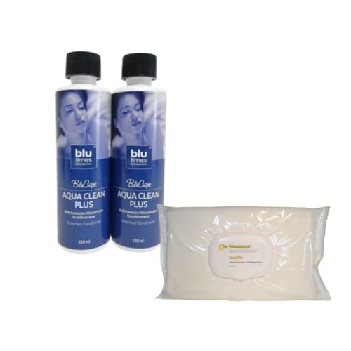 Bonvionn 2 Flaschen Mehrbereichs-Wasserbett-Konditionierer mit 1er Packung Vinyl - Reinigungstücher (a 15 STK) Spar-Set 3 teilig von Bonvionn