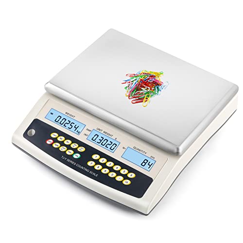 Bonvoisin Digitale Z?hlwaage 6kgx0.1g Pr?zisions-elektronische Grammwaage Industrielle Z?hlwaage Teile Münzen Z?hlwaage Digitale Waage (6kg/13.2lb, 0.1g/0.0002lb) von Bonvoisin