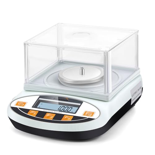Bonvoisin Labor Analytische Waage 200gx0.001g Hochpr?zise Laborwaage Elektronische Pr?zisionswaage 1mg Digitale Schmuckwaage mit Windschutzscheiben von Bonvoisin