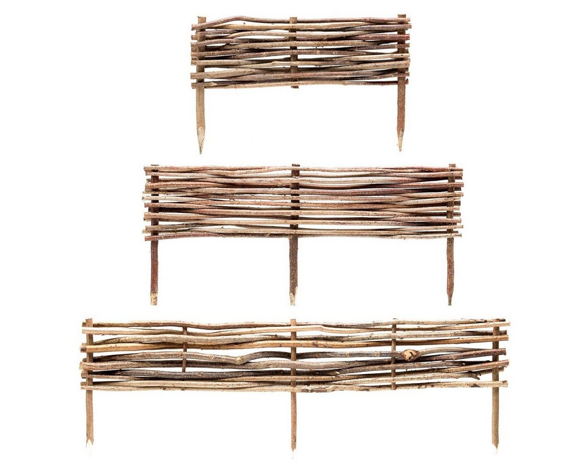 BooGardi Beetumrandung Beeteinfassung Haselnuss, LxH: 60x20 cm, Zierzaun Rasenkante Mähkante Minizaun Gartenzaun, Beetbegrenzung Holz Steckzaun Garten Zaun Palisade BooGardi Beetumrandung Beeteinfassung Haselnuss, LxH: 60x20 cm, Zierzaun Rasenkante Mähkante Minizaun Gartenzaun, Beetbegrenzung Holz Steckzaun Garten Zaun Palisade von BooGardi