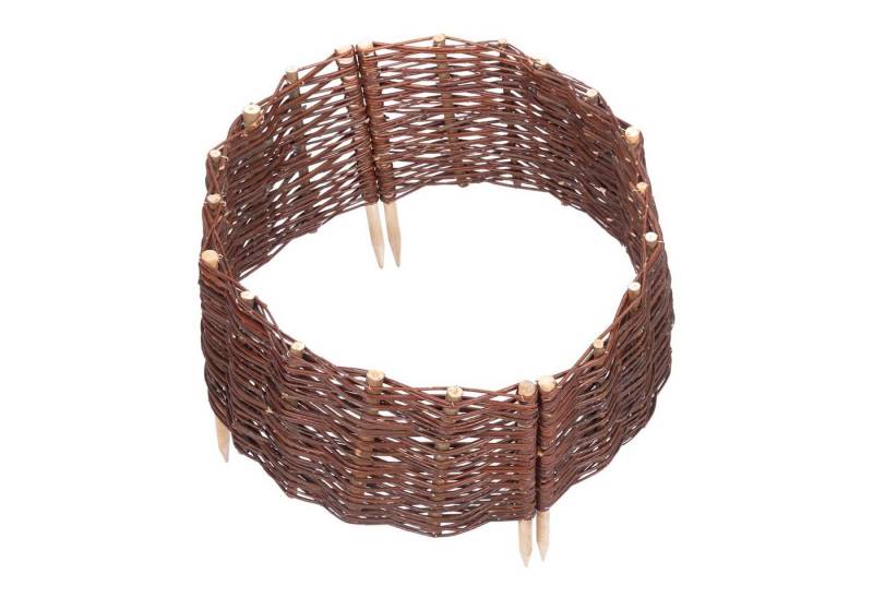 BooGardi Beetumrandung Beeteinfassung Weide, LxH: 60x30 cm, 1 Kreis, Beetbegrenzung Holz Steckzaun Garten Zaun Weide von BooGardi
