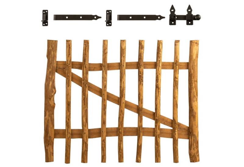 BooGardi Gartentor Staketentor imprägniert, (Höhe 50cm x Breite 100cm Lattenabstand 3-5cm · 14 Größen), Gartentür Holztor Staketenzaun Zauntor Gartenzaun von BooGardi